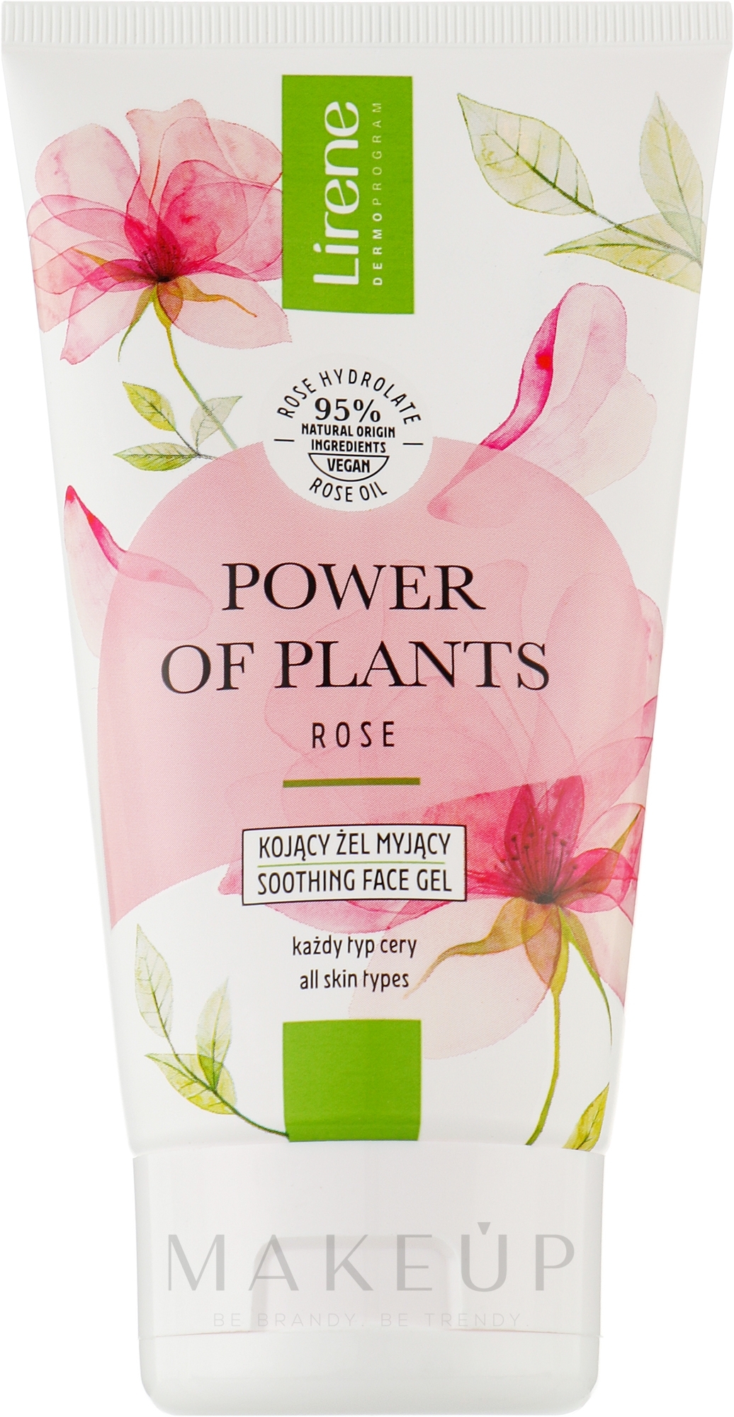 Beruhigendes Gesichtsgel - Lirene Power Of Plants Rose Washing Gel — Bild 150 ml