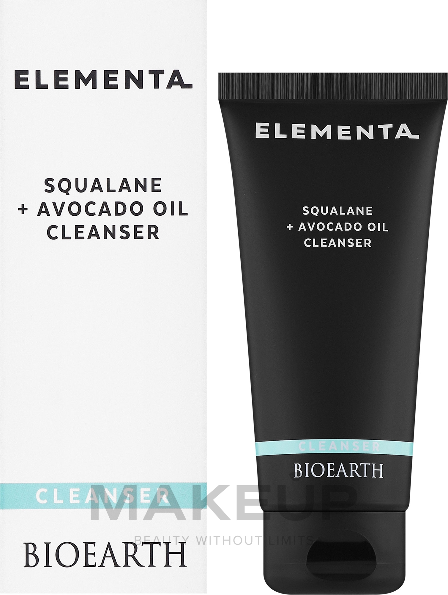 Creme-Emulsion zur Gesichtsreinigung - Bioearth Elementa Squalane + Avocado Oil Cleanser  — Bild 100 ml