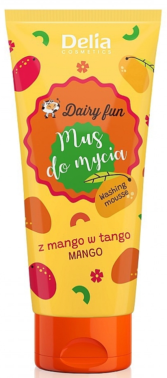 Duschmousse mit Mangogeschmack - Delia Dairy Fun Mango  — Bild N1