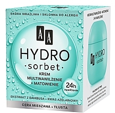 Mattierende und feuchtigkeitsspendende Gesichtscreme - AA Hydro Sorbet Moisturising & Mattifying Cream — Foto N2