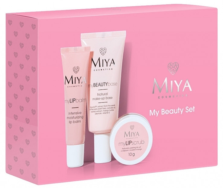 Lippenpflegeset - Miya Cosmetics My Beauty Set (Lippenpeeling 10g + Lippenbalsam 15ml + Make-up Base 30ml) — Bild N2
