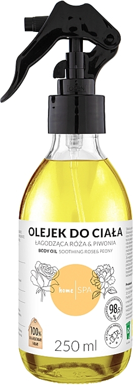 Körperöl Rose und Pfingstrose - Nova Kosmetyki HomeSPA Body Oil Soothing Rose And Peony — Bild N1