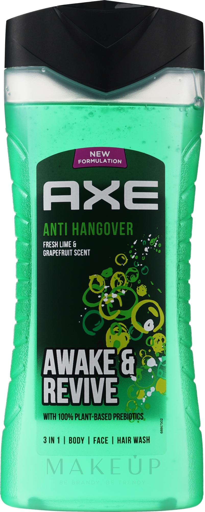 Duschgel "Anti Hangover" 3 in 1 - Axe Shower Gel Anti-Hangover 3in1 — Bild 400 ml