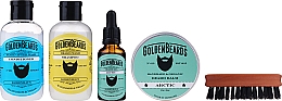 Bartpflegeset - Golden Beards Starter Beard Kit Arctic (Bartbalsam 60ml + Bartöl 30ml + Bartshampoo 100ml + Bartconditioner 100ml + Bartbürste) — Bild N2