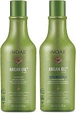 Haarpflegeset - Inoar Argan Oil Kit (Shampoo 500 ml + Conditioner 500 ml) — Bild N1