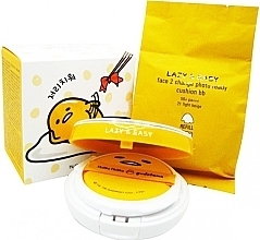 Düfte, Parfümerie und Kosmetik Abschminkpad-Set - Holika Holika Gudetama Cushion BB Set A (cushion/15gr + refill/15g)