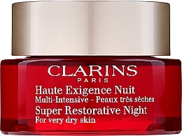 Düfte, Parfümerie und Kosmetik Intensiv regenerierende Nachtcreme für sehr trockene Haut - Clarins Super Restorative Night Wear Very Dry Skin