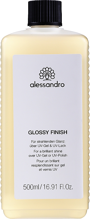 Nagelmittel für strahlenden Glanz über UV-Gel und UV-Lack - Alessandro International Glossy Finish — Bild N2