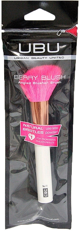 Abgewinkelter Rougepinsel №11 - UBU Berry Blush Angled Blusher Brush  — Bild N2