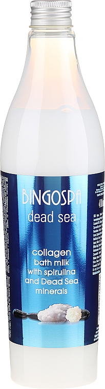 Kollagen-Bademilch mit Spirulina und Mineralien aus dem Toten Meer - BingoSpa Dead Sea Collagen Milk Bath — Bild N1