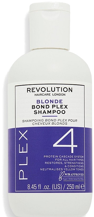 Shampoo für alle Haartypen gegen Gelbtönen - Revolution Haircare Plex 4 Blonde Bond Plex Shampoo — Bild N1