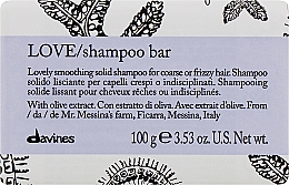 Düfte, Parfümerie und Kosmetik Glättendes Shampoo für welliges Haar - Davines Essential Haircare Love Smooth Shampoo Bar