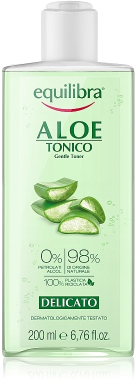 GESCHENK! Aloe Vera Gesichtswasser - Equilibra Aloe Line Tonic — Bild N1