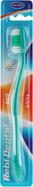 Zahnbürste hart Rebi-Dental M43 grün - Mattes — Bild N1