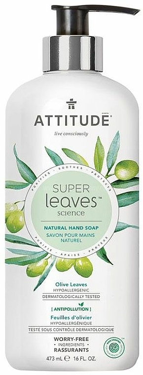 Flüssige Handseife mit Olivenblättern - Attitude Super Leaves Natural Hand Soap Olive Leaves — Bild N1