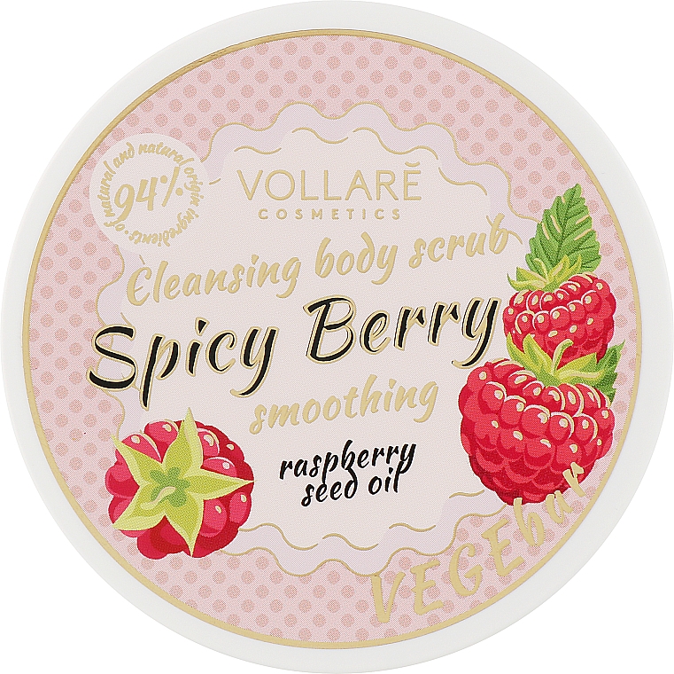 Reinigendes Körperpeeling - Vollare VegeBar Cleansing Body Scrub Spicy Berry — Bild N1