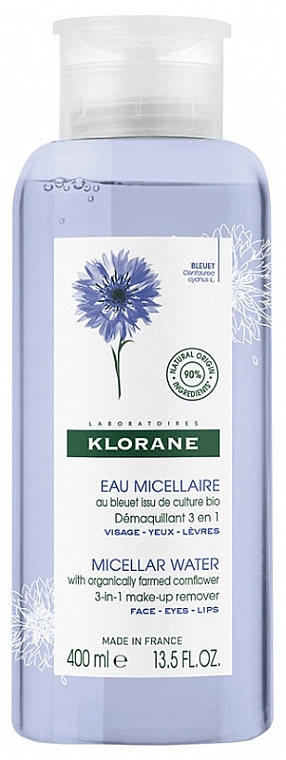 3in1 Mizellenwasser mit Kornblumenextrakt - Klorane Micellar Water With Cornflower Extract 3 in 1 — Bild N3
