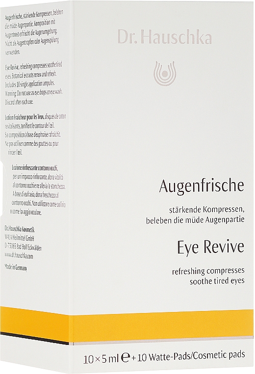 Stärkende Kompressen für die müde Augenpartie - Dr. Hauschka Eye Revive