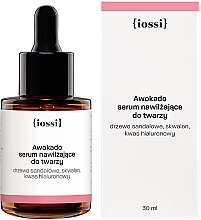 Feuchtigkeitsspendendes Gesichtsserum mit Avocadoöl, Sandelholz und Hyaluronsäure - Iossi Serum For Face — Bild N2