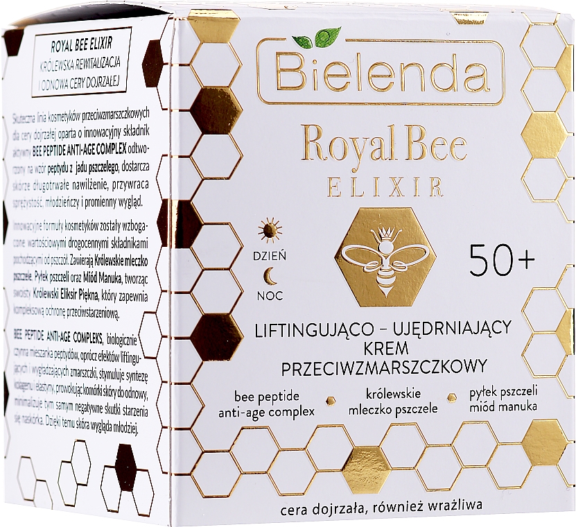 Straffende und festigende Gesichtscreme mit Bienenpeptiden - Bielenda Royal Bee Elixir Face Care — Bild N1