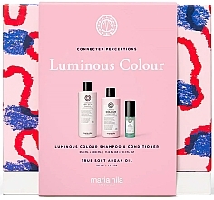 Nagellack-Set - Maria Nila Luminous Color Gift Box (shamp/350ml + cond/300ml + h/oil/30ml) — Bild N2