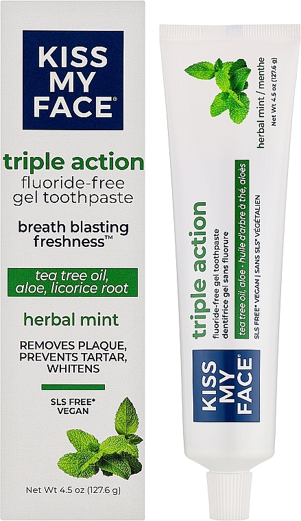 Zahnpasta - Kiss My Face Triple Action Toothpaste — Bild N2