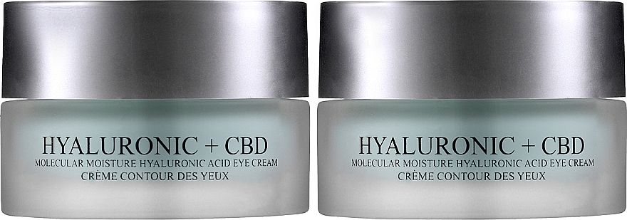 Gesichtspflegeset - London Botanical Laboratories Hyaluronic acid + CBD Molecular Moisture Surge Eye Cream (Gesichtscreme 20ml + Gesichtscreme 20ml) — Bild N1