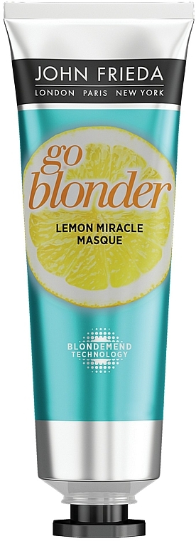 Straffende Maske für blondes und blondiertes geschwächtes Haar mit Zitronenöl - John Frieda Sheer Blonde Go Blonder Lemon Miracle — Bild N1