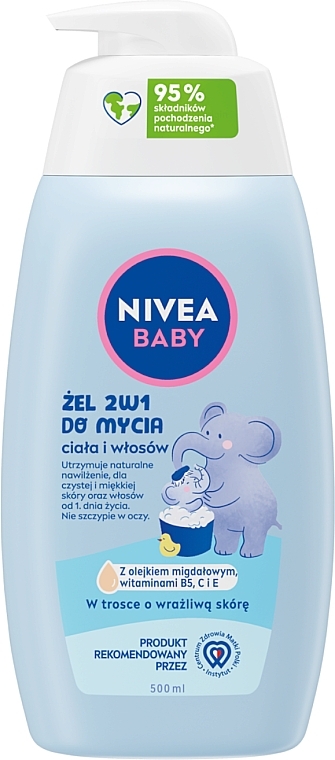 Duschgel für Babys 500 ml mit Pumpe - Nivea Baby — Bild N1