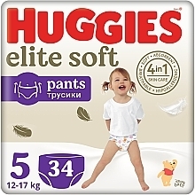 Düfte, Parfümerie und Kosmetik Windelhöschen Elite Soft Pants Größe 5 12-17 kg 34 St. - Huggies