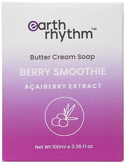 Cremeseife mit Beeren-Smoothie und Butter - Earth Rhythm Berry Smoothie Butter Cream Soap — Bild N1