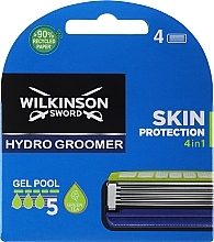 Düfte, Parfümerie und Kosmetik Ersatzklingen 4 St. - Wilkinson Sword Hydro 5 Groomer Power Select