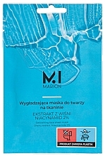 Düfte, Parfümerie und Kosmetik Glättende Gesichtsmaske mit Niacinamid 2 %  - Marion Smoothing Face Sheet Mask 