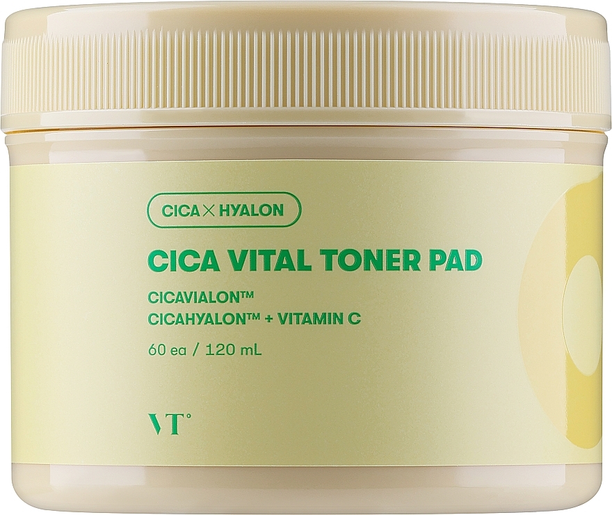 Aufhellende Toner-Pads für das Gesicht - VT Cosmetics Cica Vital Toner Pad  — Bild N1