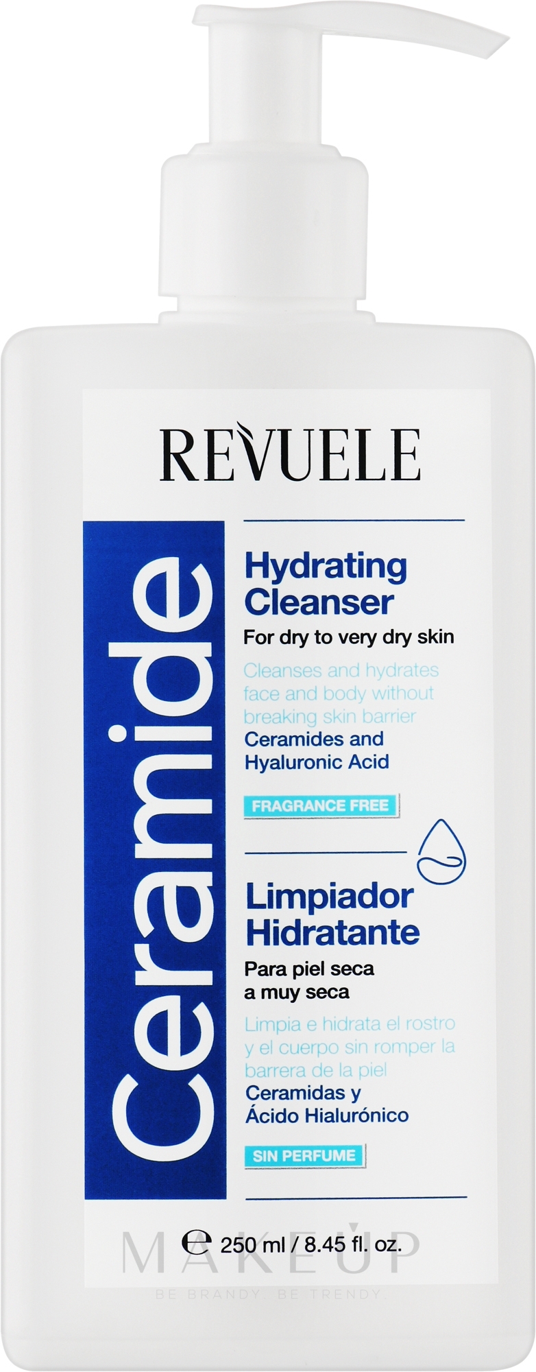 Feuchtigkeitsspendende Lotion für Gesicht und Körper - Revuele Ceramide Hydrating Cleanser — Bild 250 ml