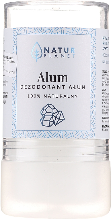 100% Natürlicher Deostick Alaunstein - Natur Planet Alum Natural Crystal Deodorant — Bild N1