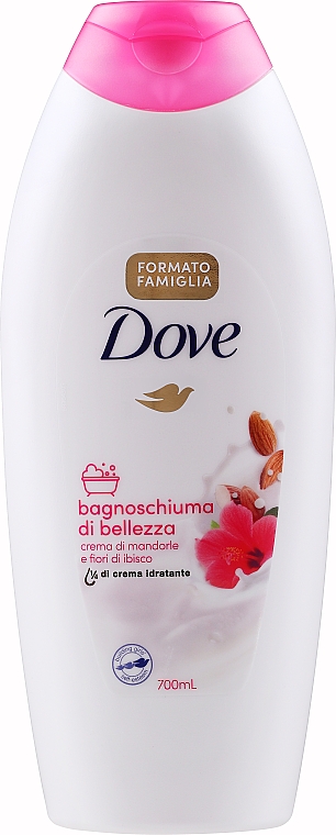 Duschcreme-Gel mit Mandelmilch und Hibiskus - Dove Almond Cream And Hibiscus Flower Shower Gel — Bild N1