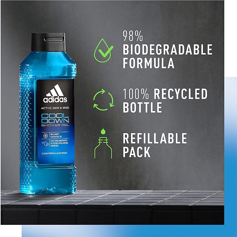 Duschgel - Adidas Active Skin & Mind Cool Down Shower Gel — Bild N5