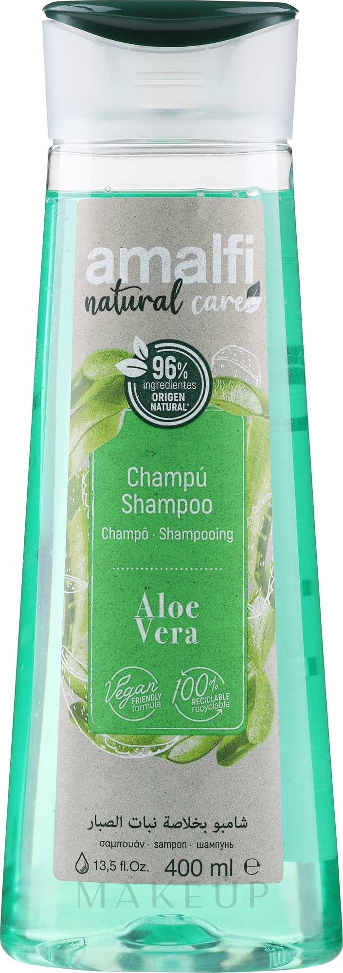 Feuchtigkeitsspendendes Haarshampoo mit Aloe Vera - Amalfi Aloe Vera Shampoo — Bild 400 ml