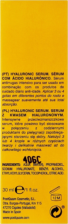 Gesichtsserum mit Hyaluronsäure - PostQuam Med Skin Hyaluronic Serum — Bild N3