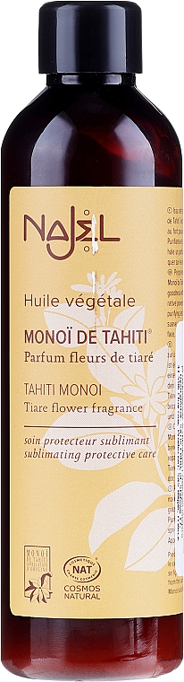 Pflegendes, reinigendes und beruhigendes Körperöl - Najel Najel Tahiti Monoi — Bild N1