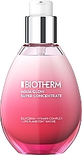 Düfte, Parfümerie und Kosmetik Seidige, feuchtigkeitsspendende Creme-Textur für müde und dehydrierte Haut - Biotherm Aqua Bounce Super Concentrate Glow