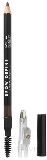 Augenbrauenstift - MUA Brow Define Eyebrow Pencil — Bild Dark Brown