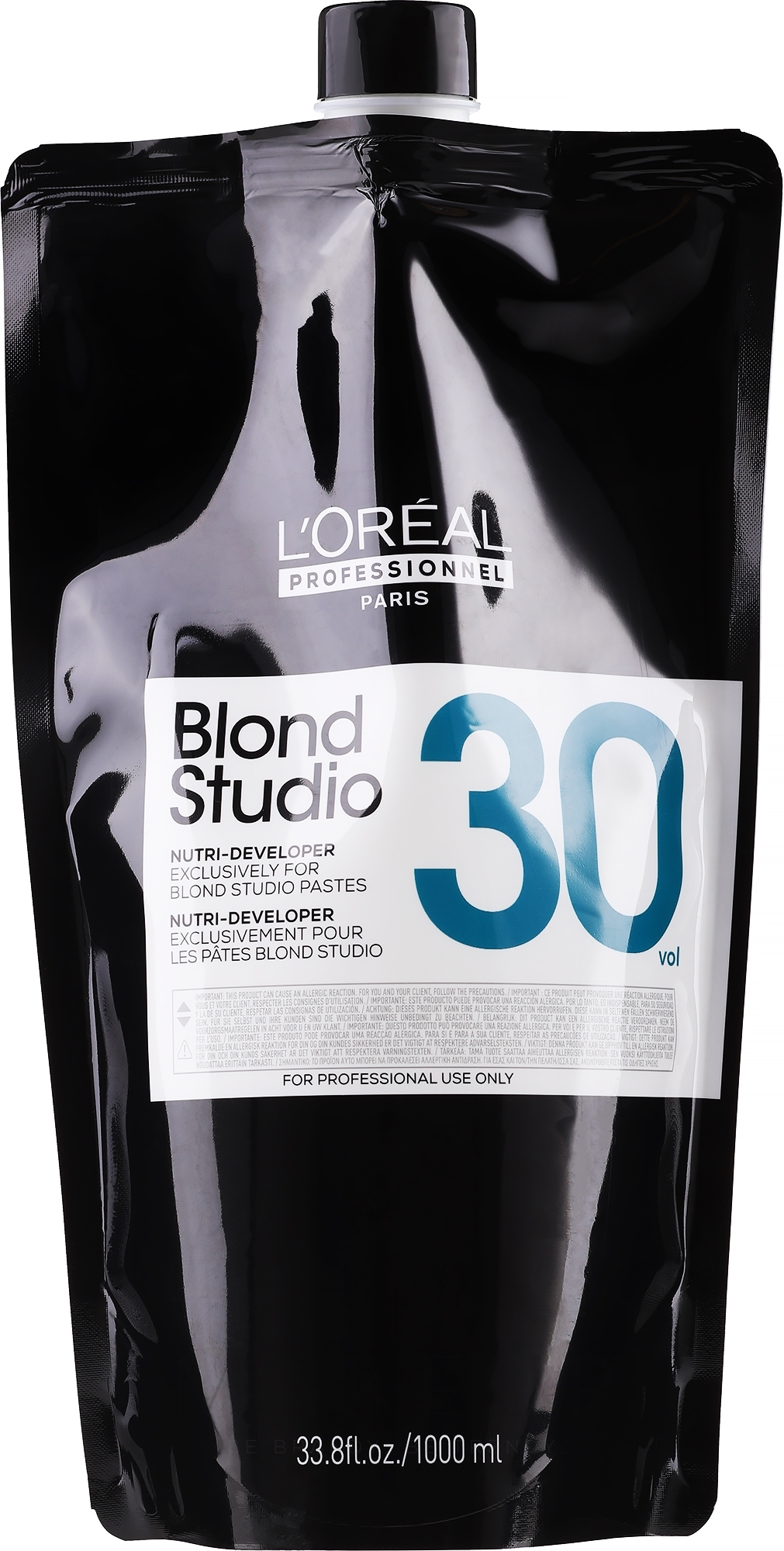 Spezial Entwickler für blondierte Haare 9% - L'Oreal Professionnel Blond Studio Creamy Nutri-Developer Vol.30 — Bild 1000 ml