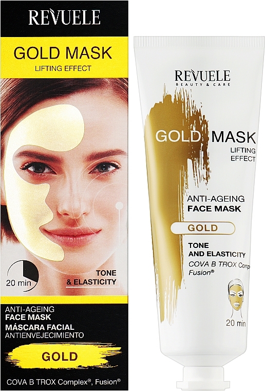 Anti-Aging Gesichtsmaske mit Calcium und Vitaminen - Revuele Anti-Age Gold Lifting Effect Mask — Bild N2