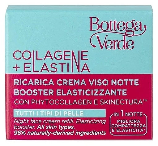 Nachtcreme für Gesicht - Bottega Verde Collagen + Elastine Night Face Cream Refill  — Bild N2