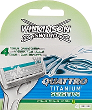 Ersatzklingen 4 St. - Wilkinson Sword Quattro Titanium Sensitive — Bild N2