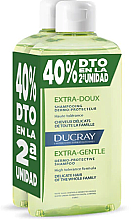 Set - Ducray Cheveux Delicats Extra-Doux Shampooing Dermo-Protecteur (sham/2x400ml) — Bild N1