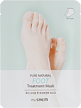 Düfte, Parfümerie und Kosmetik Feuchtigkeitsspendende und glättende Fußbehandlung-Maske für raue und rissige Haut - The Saem Pure Natural Foot Treatment Mask