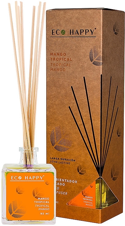 Aroma-Diffusor Tropischer Mango - Eco Happy Tropical Mango Reed Diffuser  — Bild N1